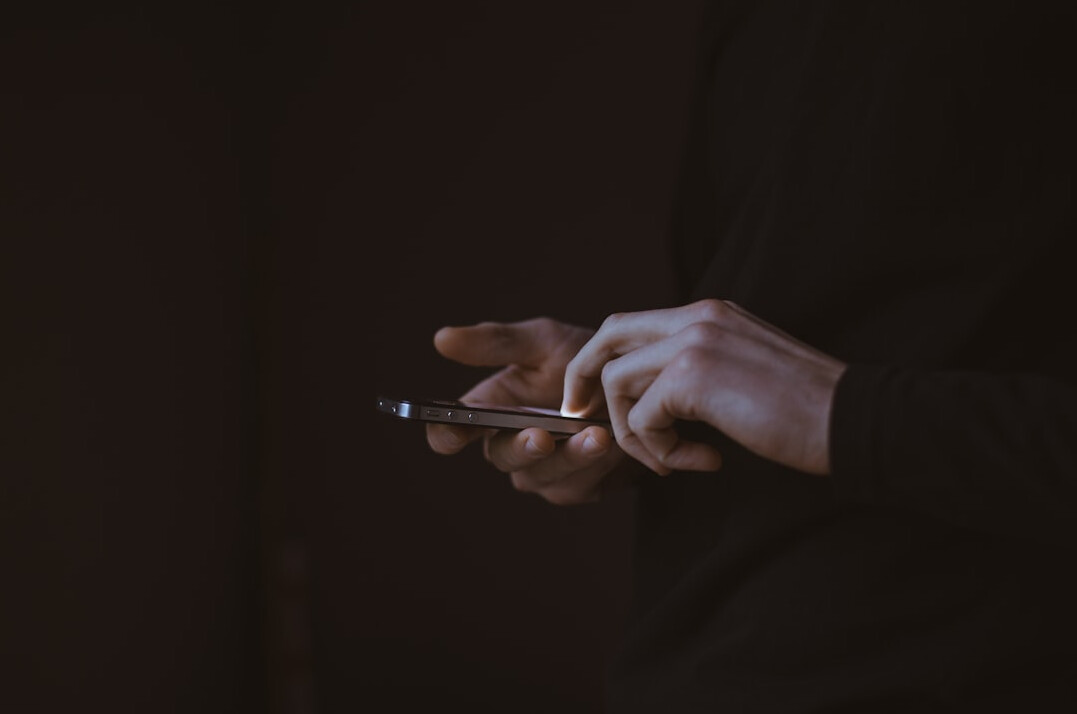 social media scrolling on phone